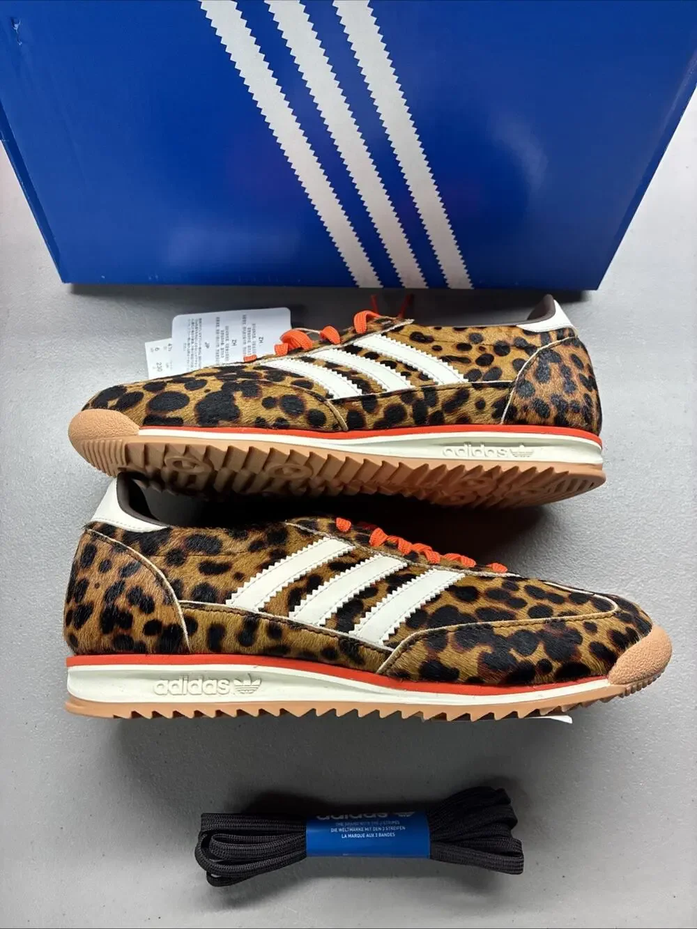 Adidas SL 72 OG 'Leopard Print' Cheetah White Dark Brown (JI0189) Women's SZ 6